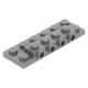 LEGO lapos elem 2x6x2/3 oldalán négy bütyökkel, sötétszürke (87609)